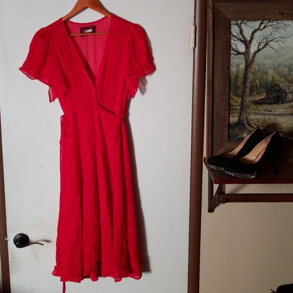 Reformation Frances Dress in Red